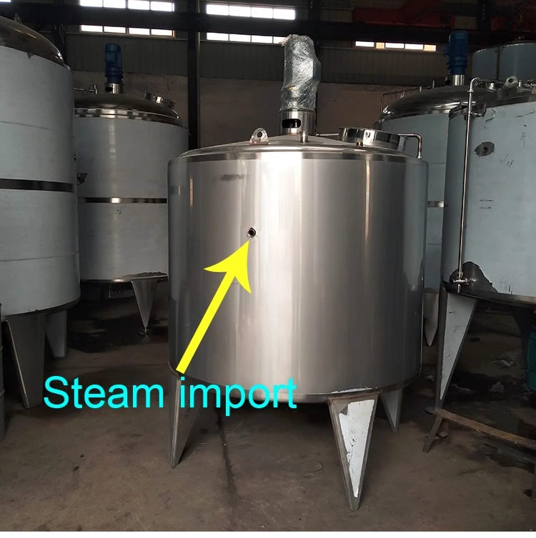 Wholesale Price Stainless Steel 1000L Liquid Heating Mixing Tank