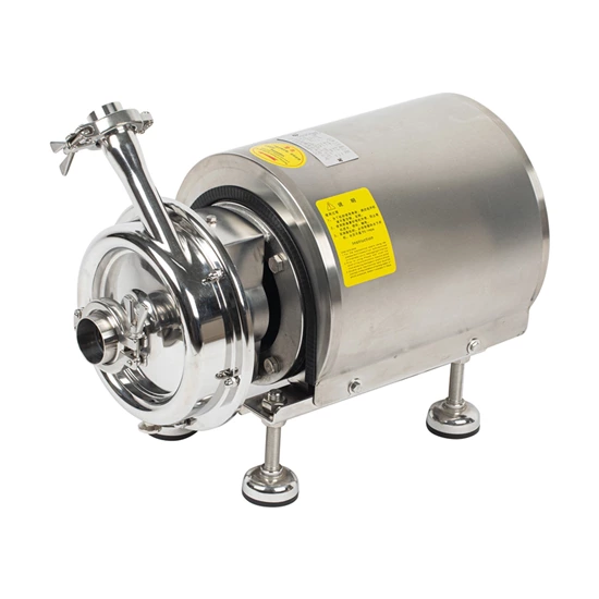 Bomba centrífuga sanitaria de acero inoxidable de 1,1 kW para productos lácteos con motor eléctrico