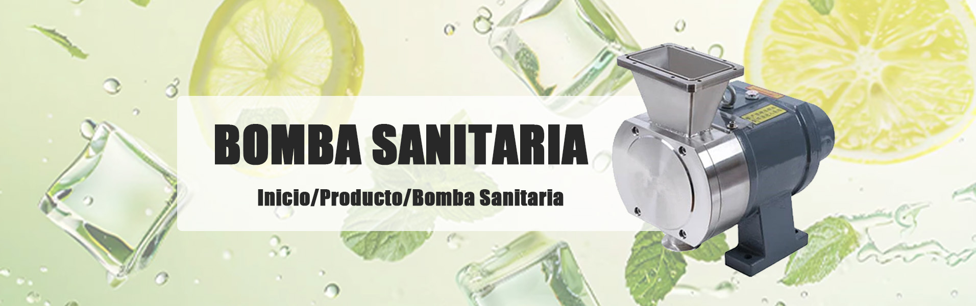 Bomba de lóbulos rotativos sanitaria