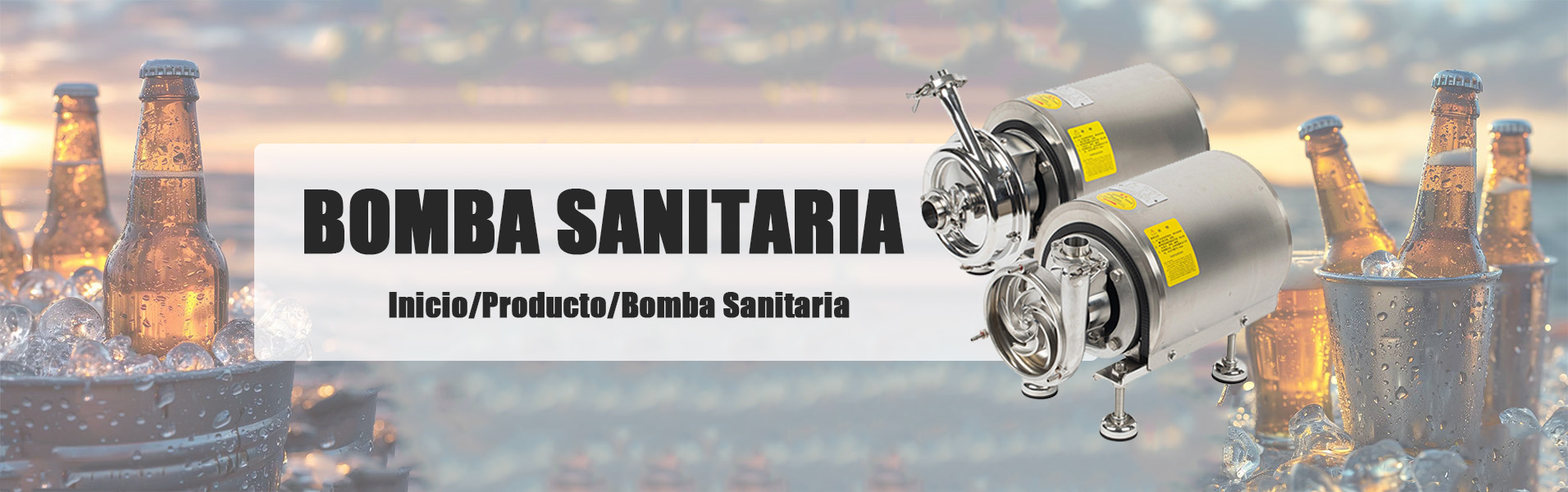 Bomba centrífuga sanitaria