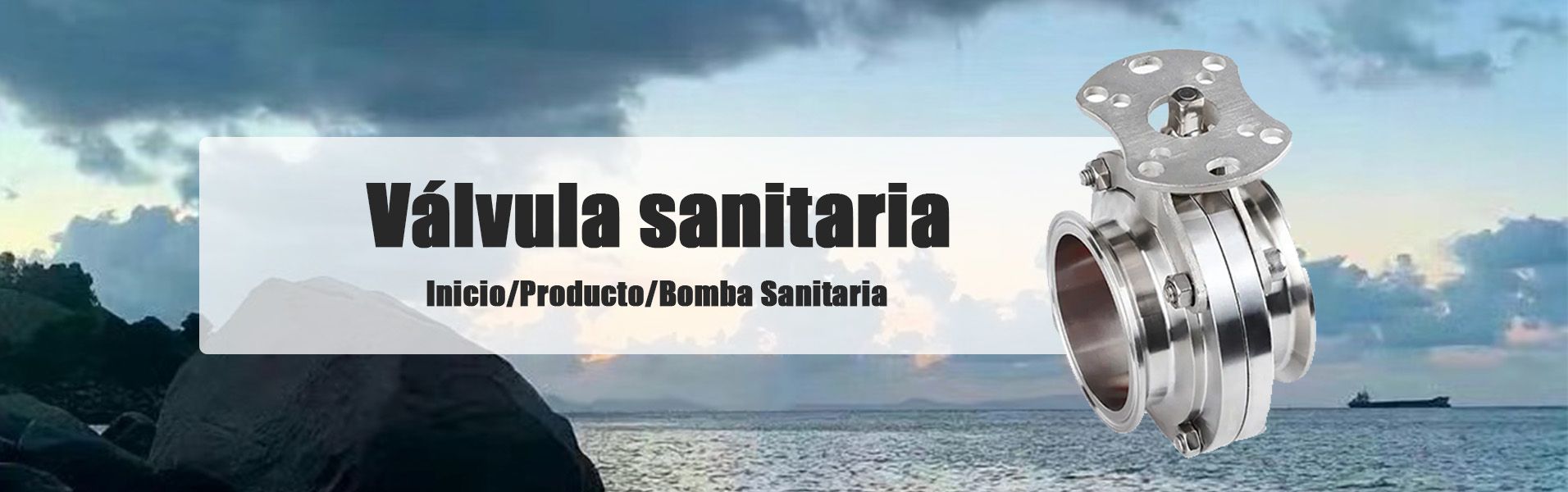 Válvula desviadora sanitaria